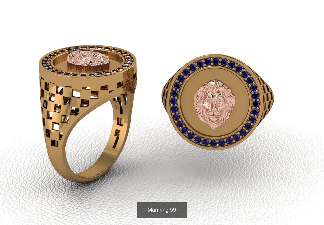 100 ring 3D Model Collection_77