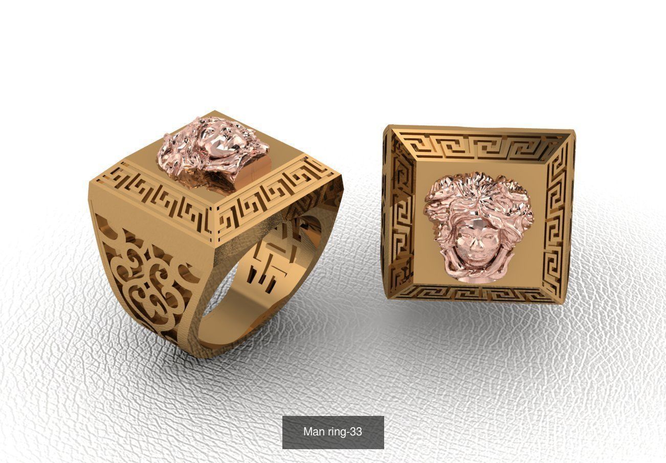 100 ring 3D Model Collection_51