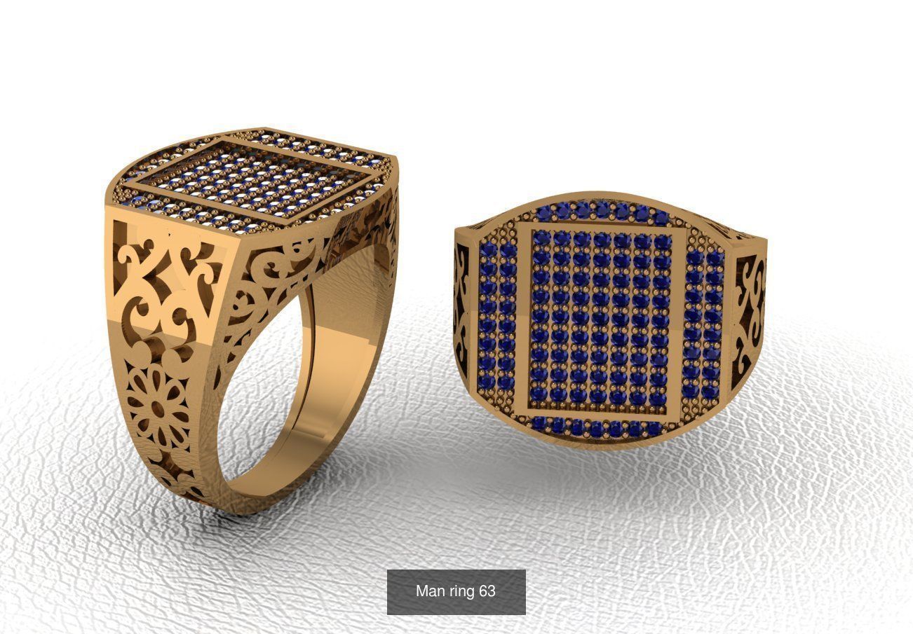 100 ring 3D Model Collection_81