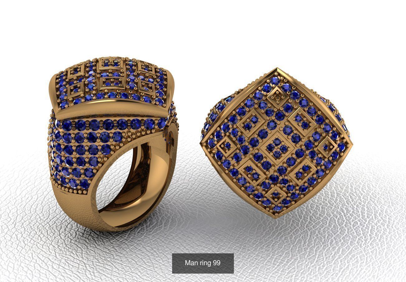 100 ring 3D Model Collection_116