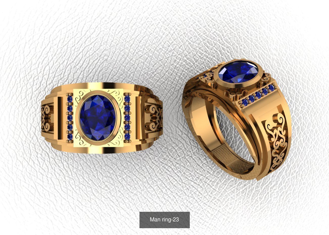 100 ring 3D Model Collection_41