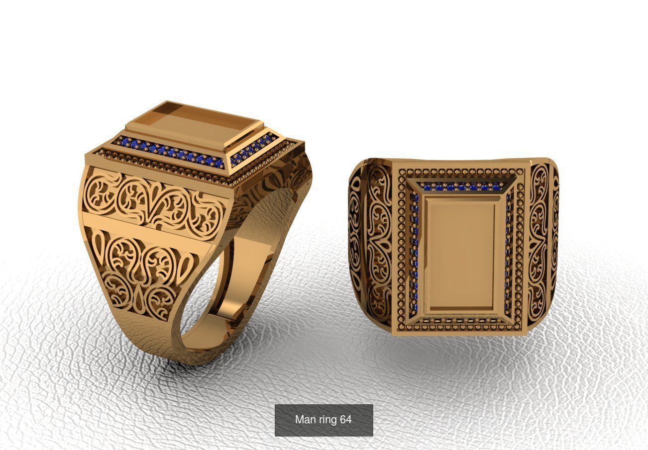 100 ring 3D Model Collection_82