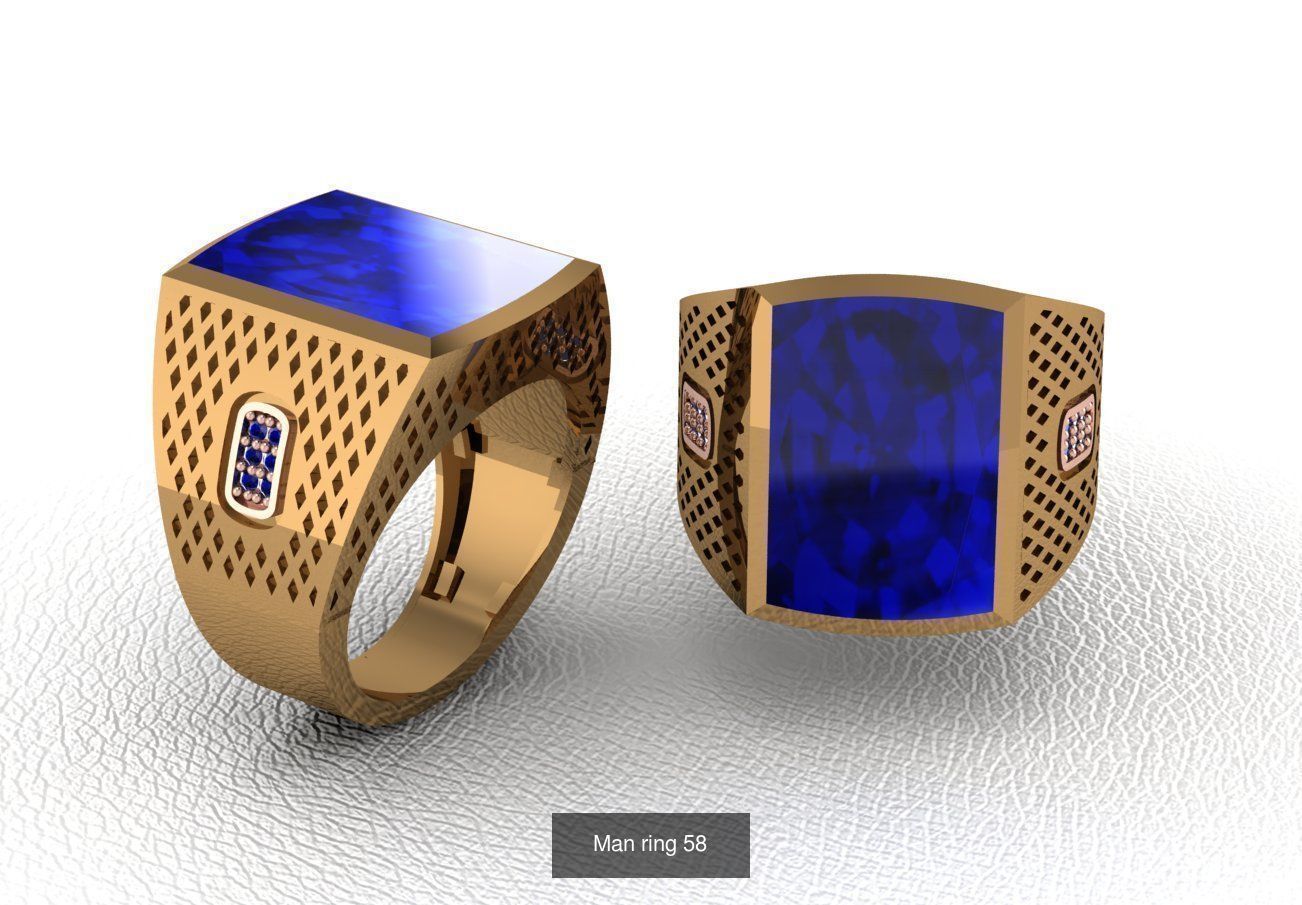 100 ring 3D Model Collection_76
