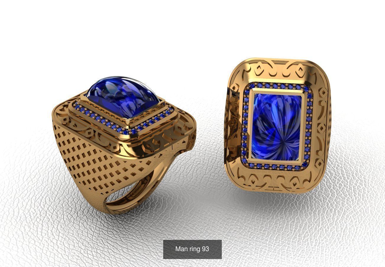 100 ring 3D Model Collection_110