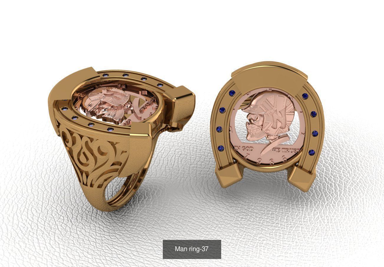 100 ring 3D Model Collection_55