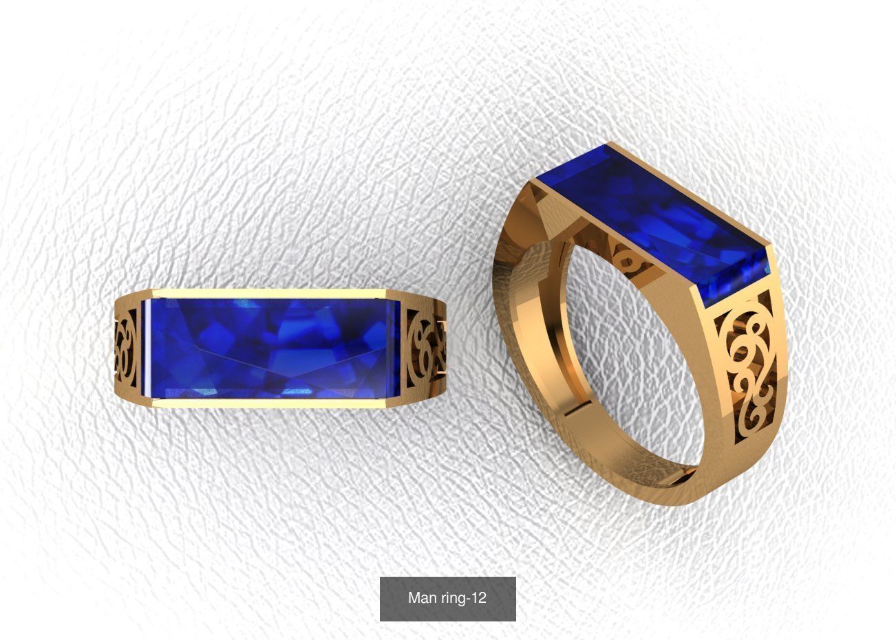 100 ring 3D Model Collection_30