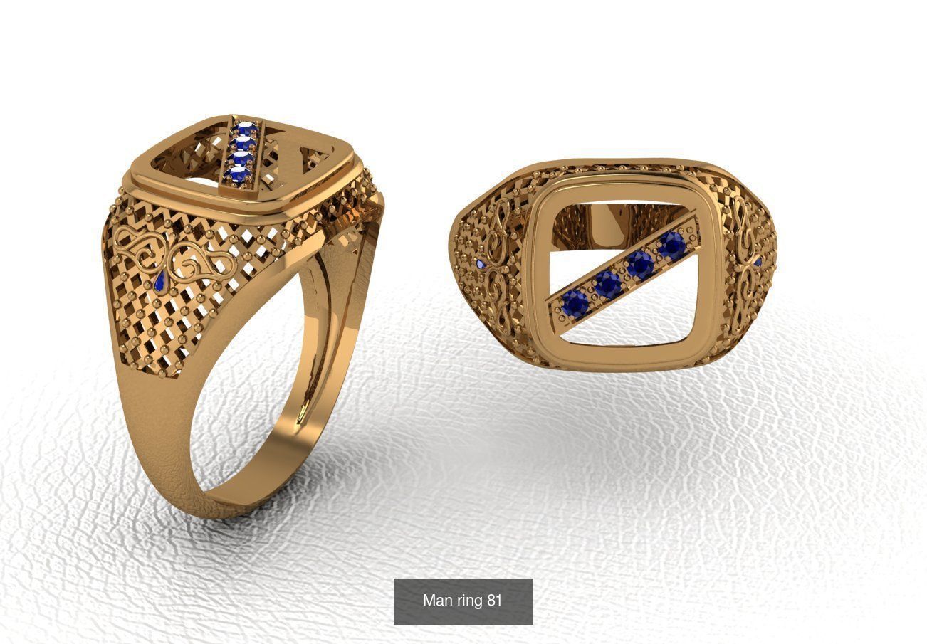 100 ring 3D Model Collection_98