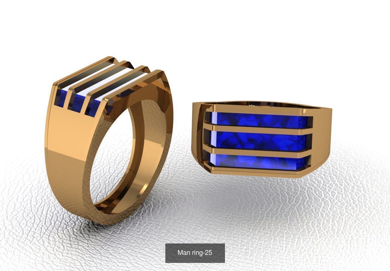 100 ring 3D Model Collection_43