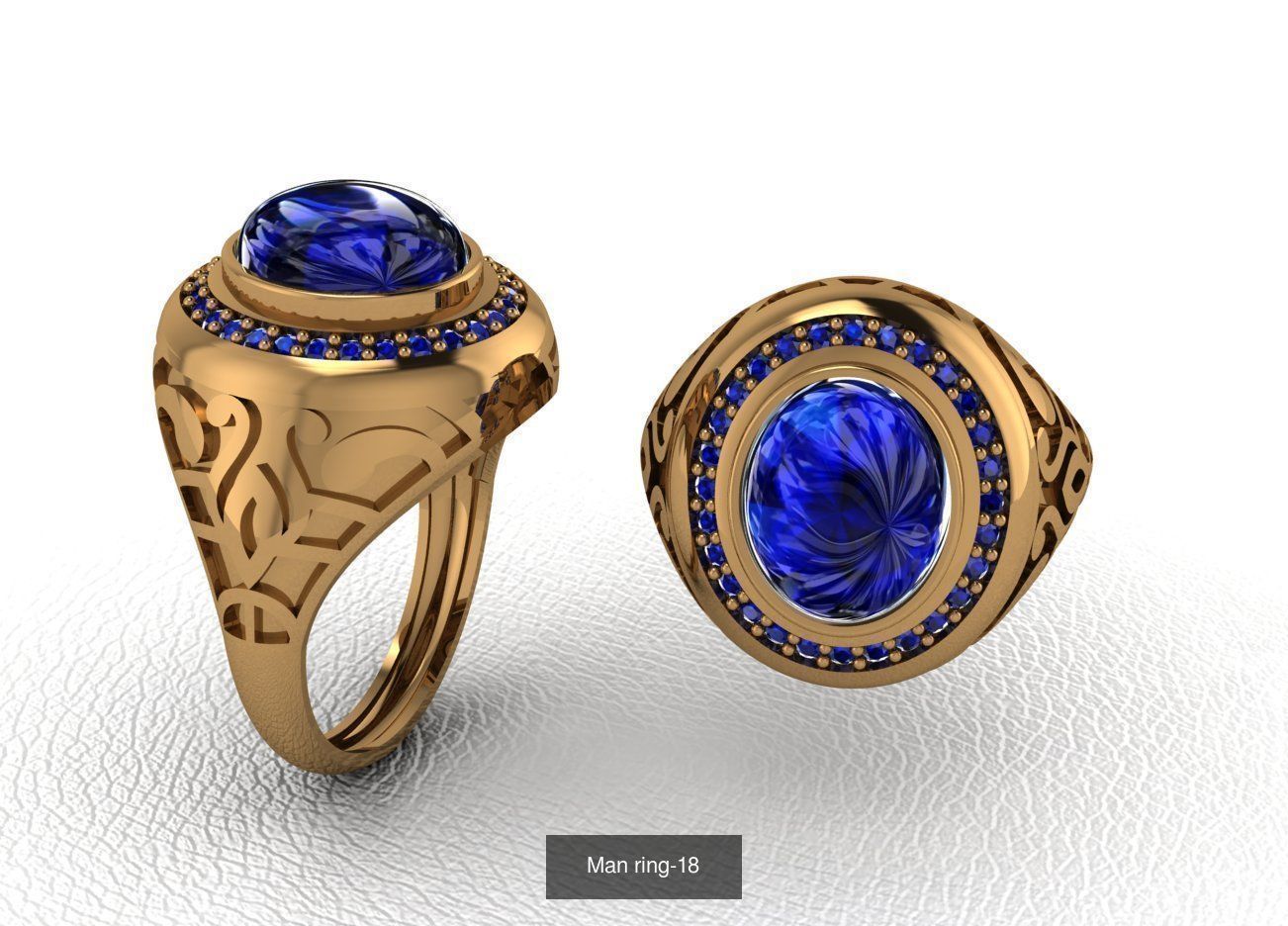 100 ring 3D Model Collection_36