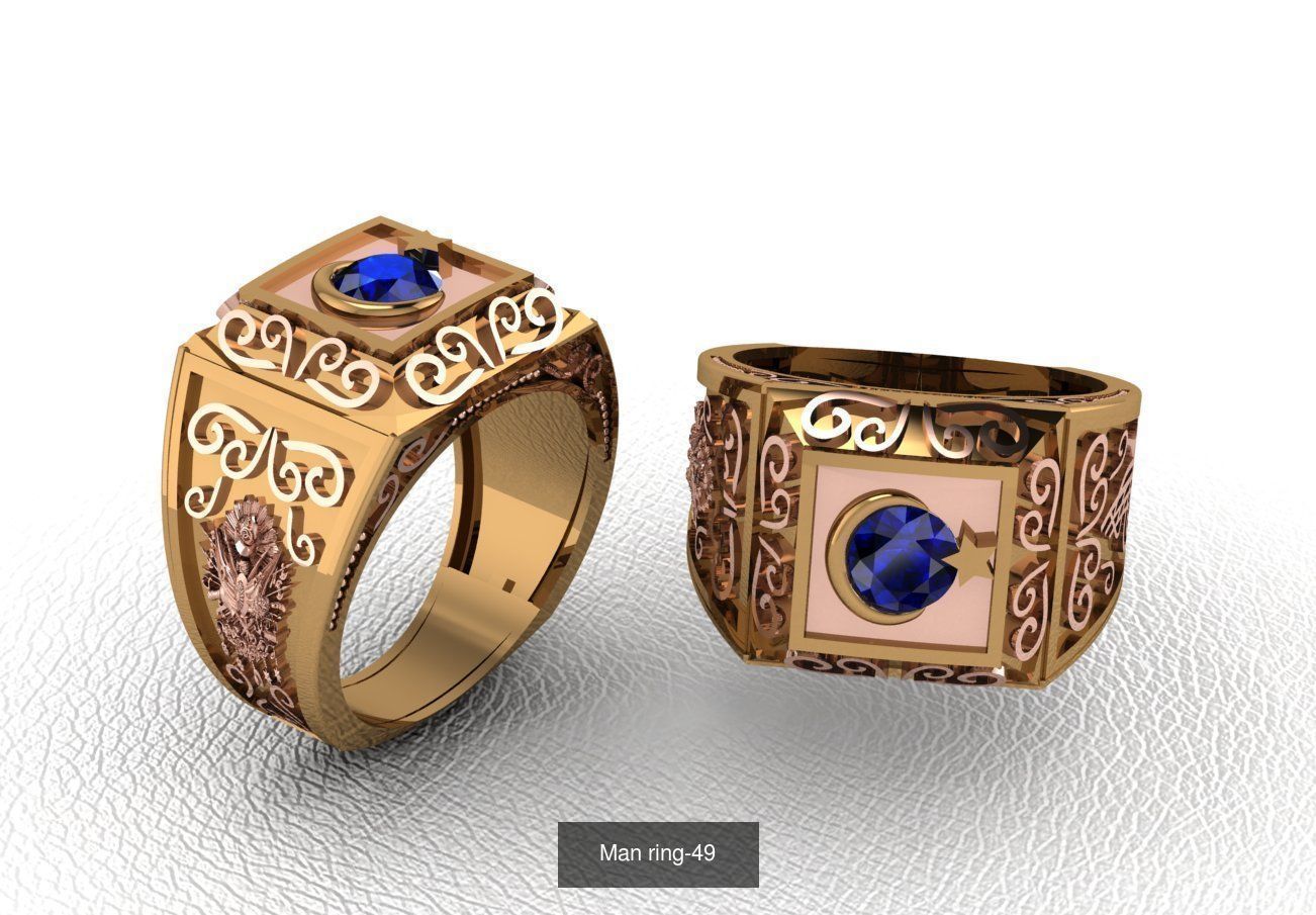 100 ring 3D Model Collection_67