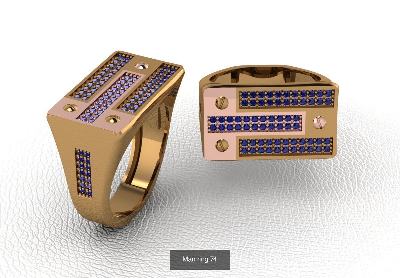 100 ring 3D Model Collection_91