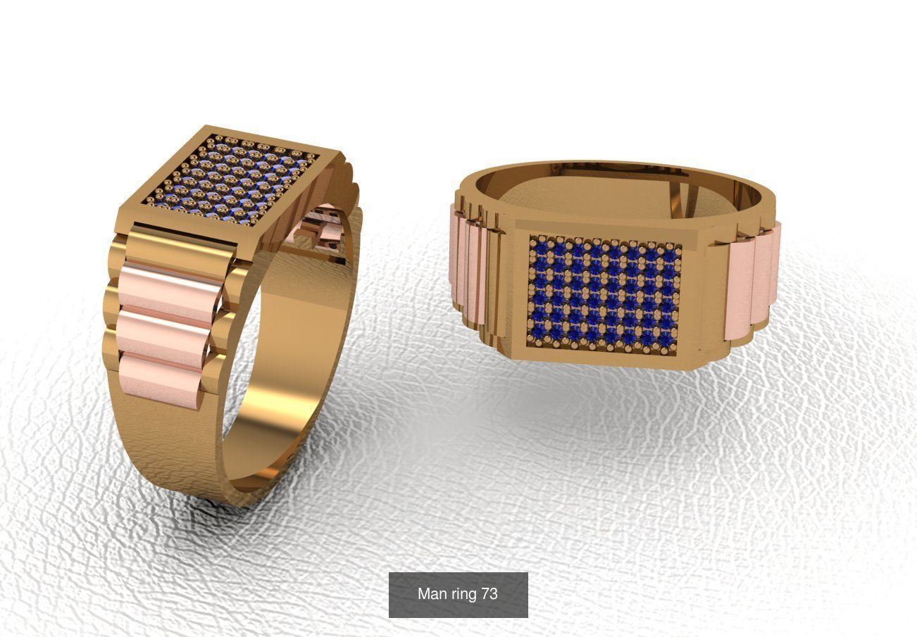 100 ring 3D Model Collection_90