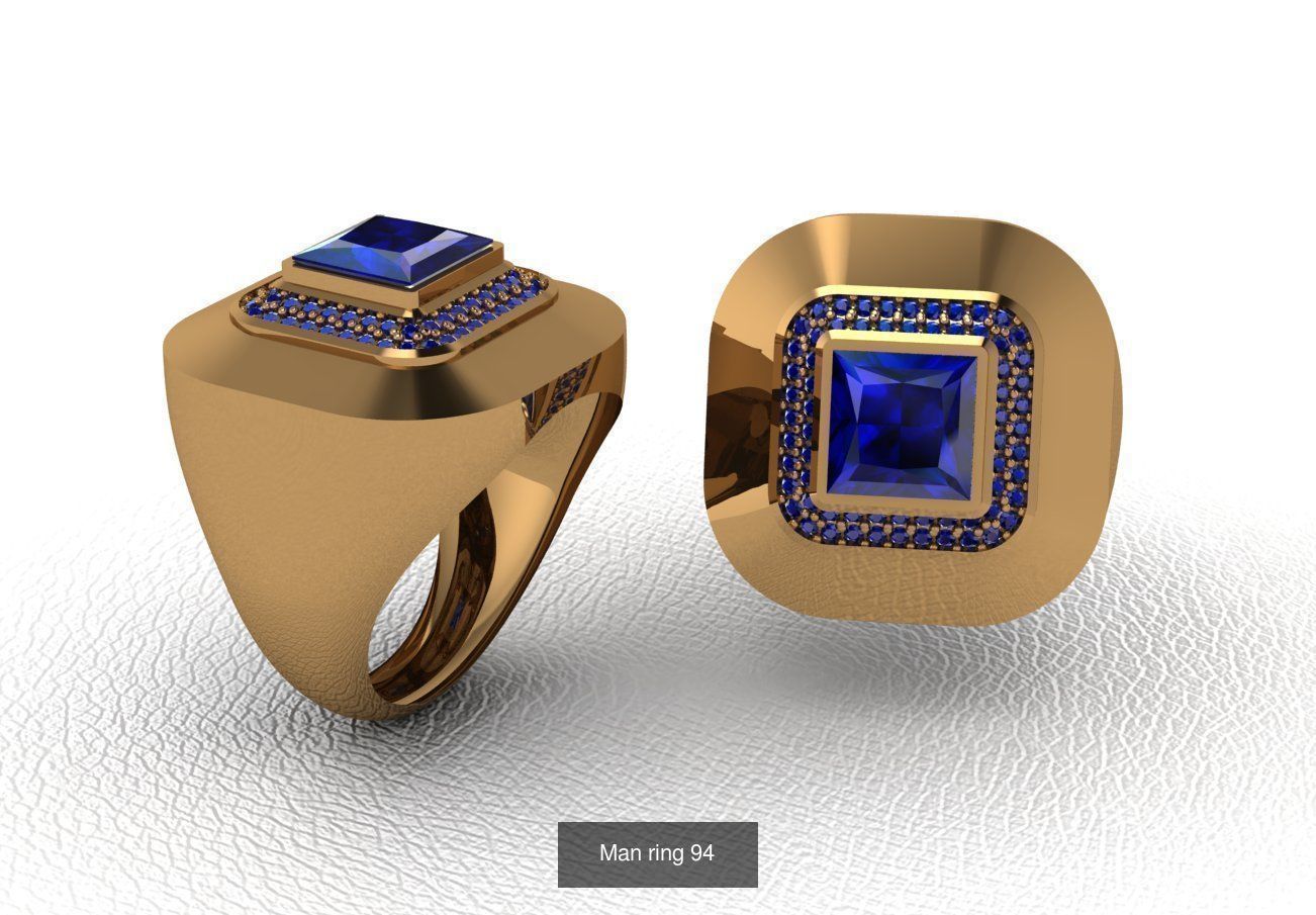100 ring 3D Model Collection_111