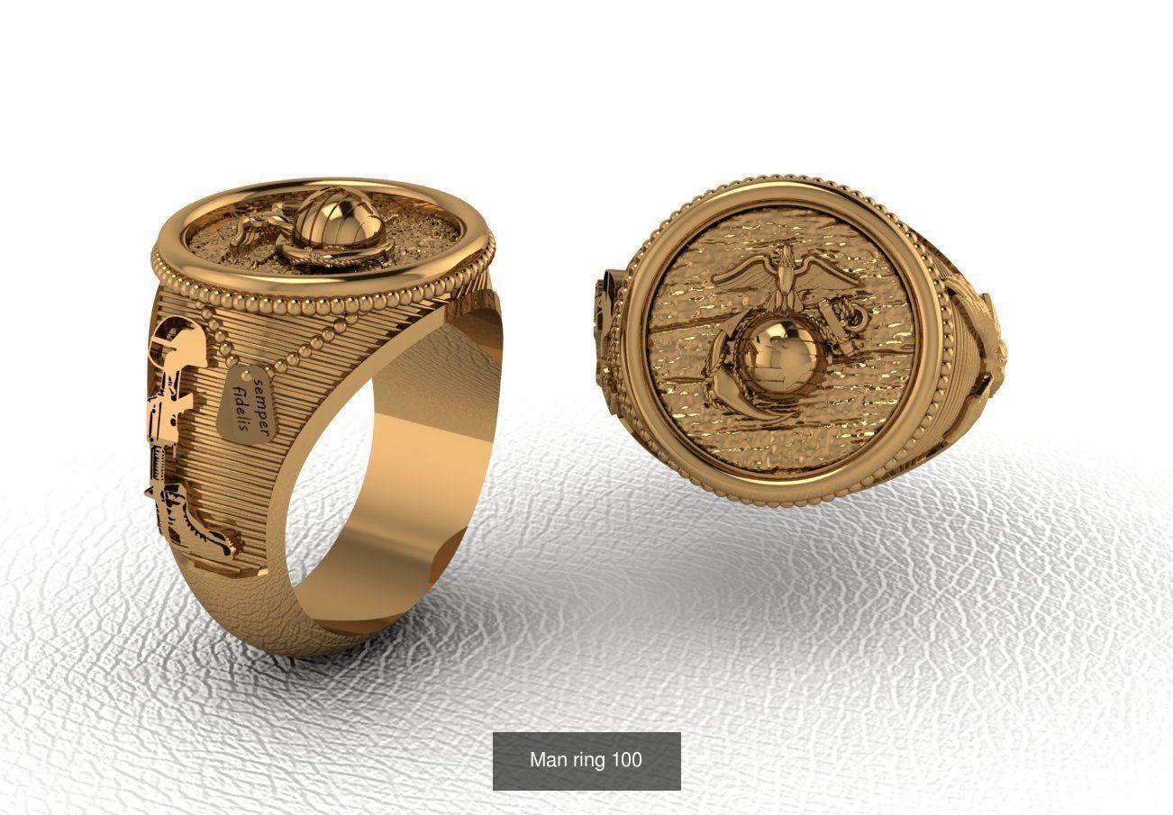 100 ring 3D Model Collection_117