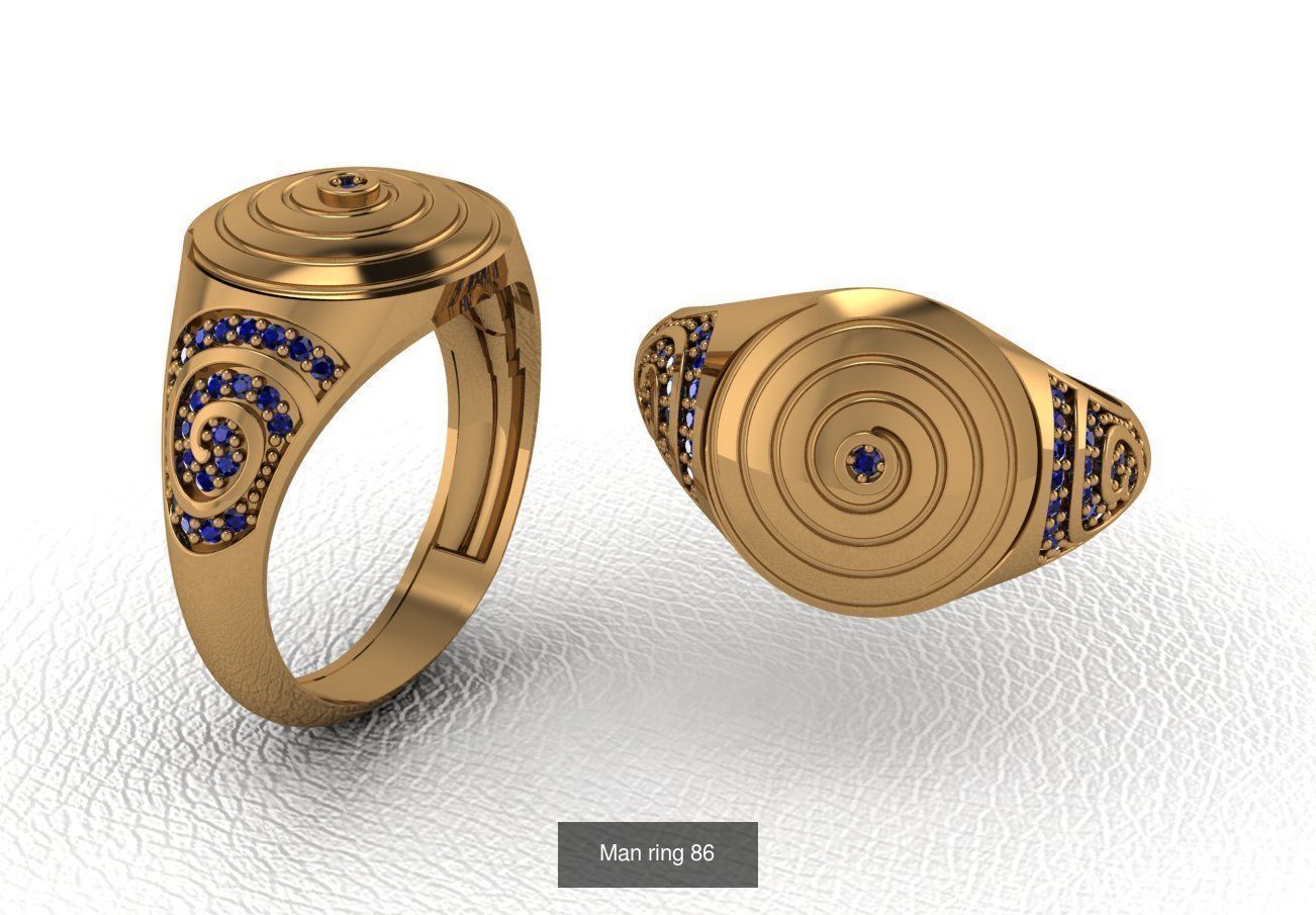 100 ring 3D Model Collection_103