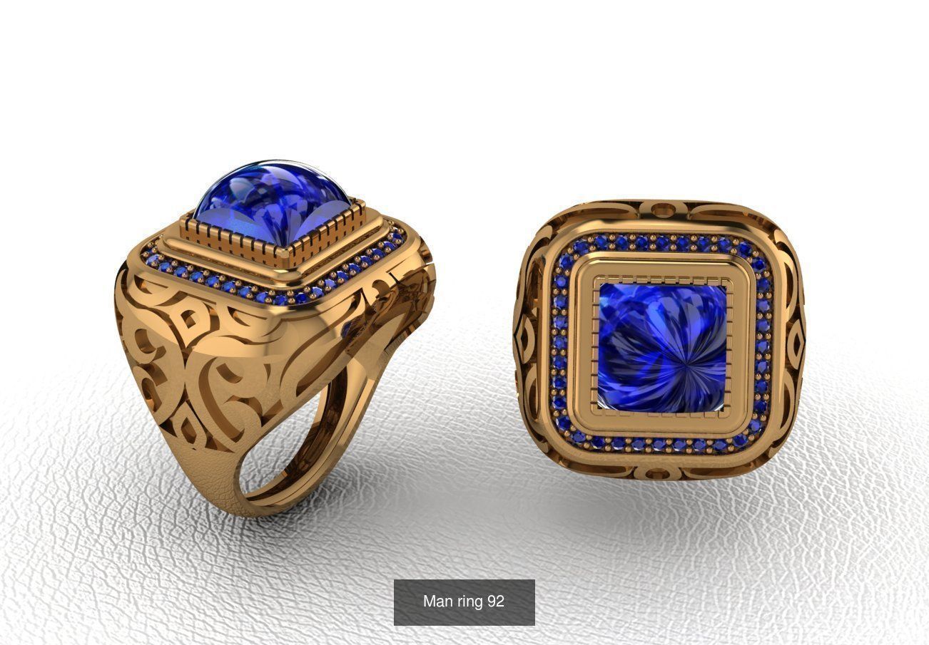 100 ring 3D Model Collection_109