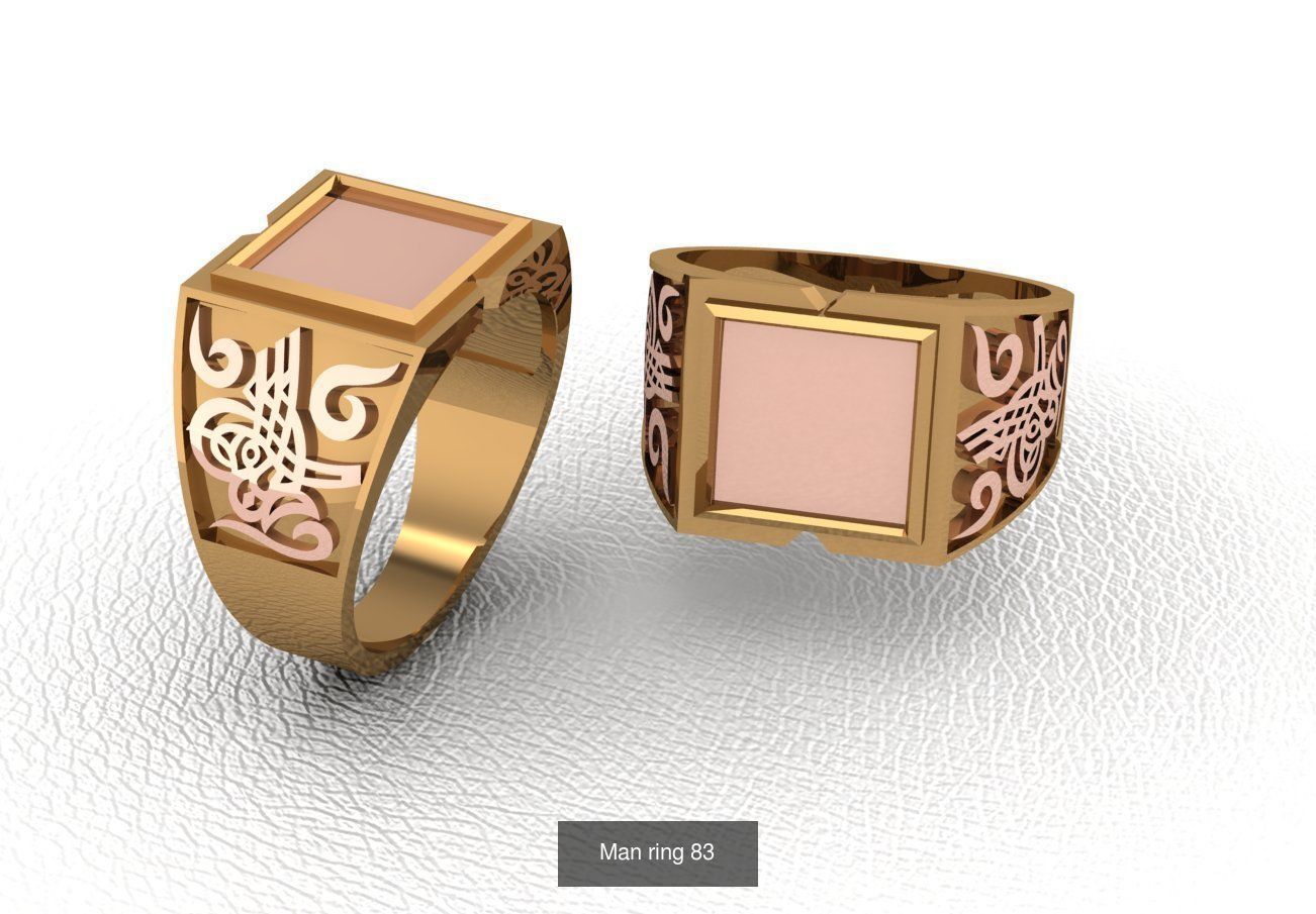 100 ring 3D Model Collection_100
