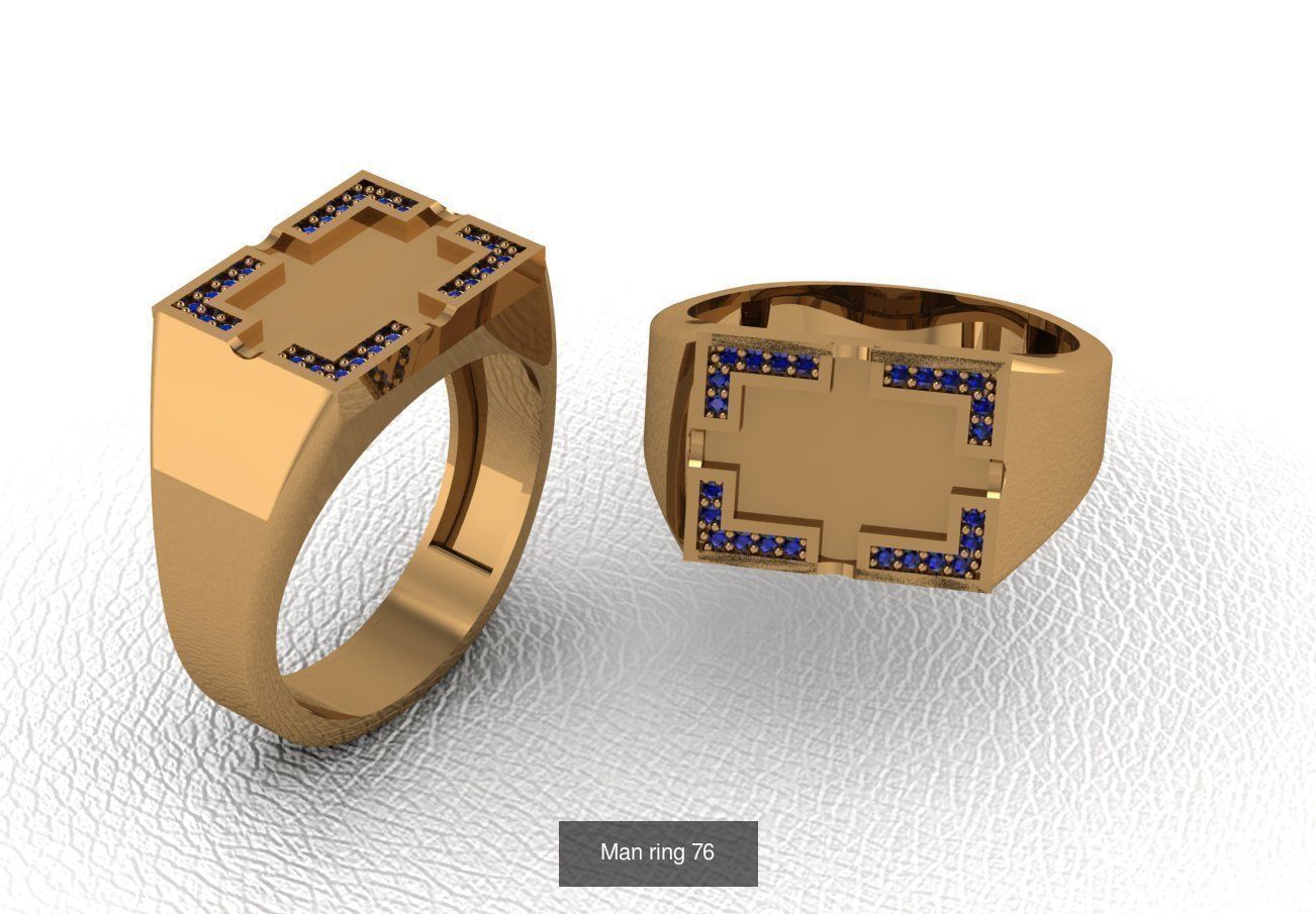 100 ring 3D Model Collection_93