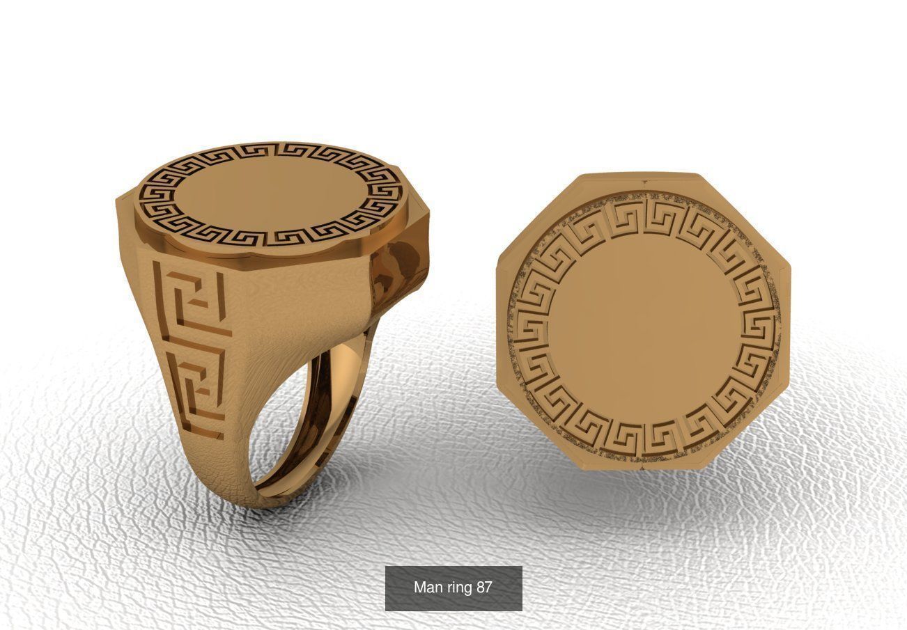 100 ring 3D Model Collection_104