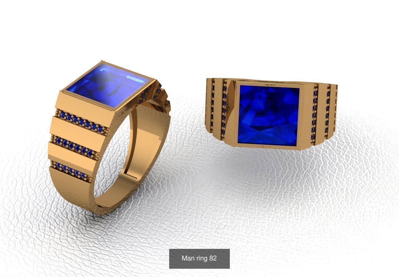 100 ring 3D Model Collection_99