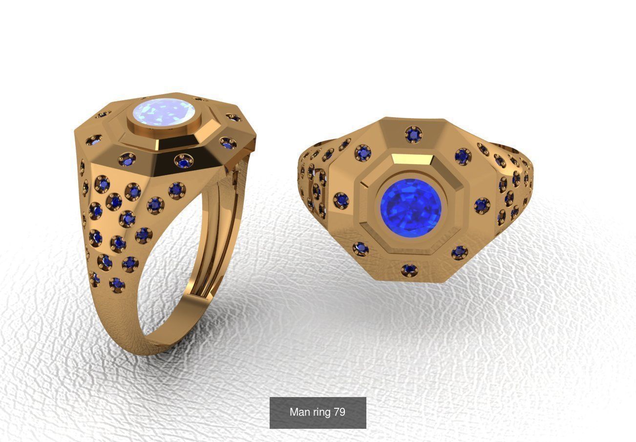 100 ring 3D Model Collection_96