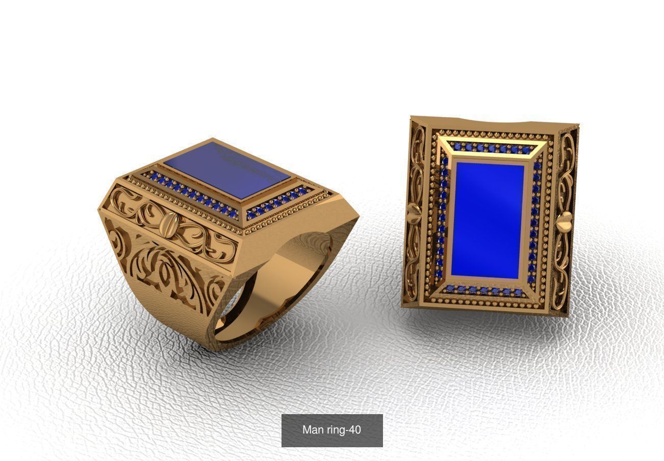 100 ring 3D Model Collection_58
