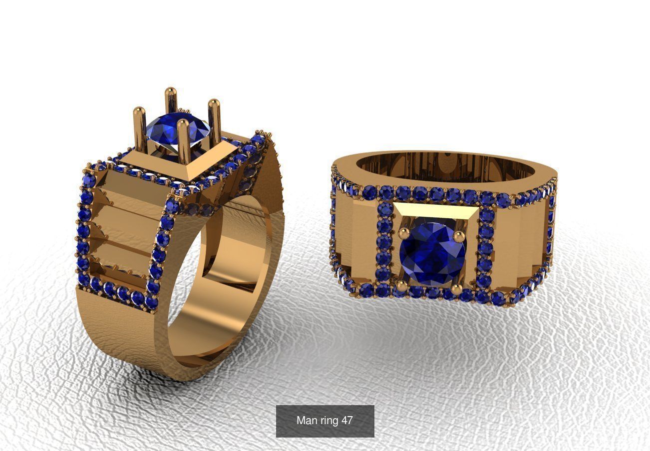 100 ring 3D Model Collection_65