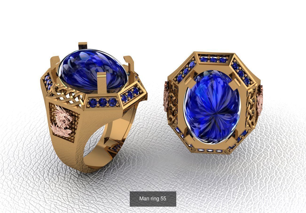 100 ring 3D Model Collection_73