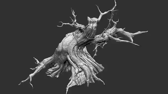 Tree zbrush sculpture