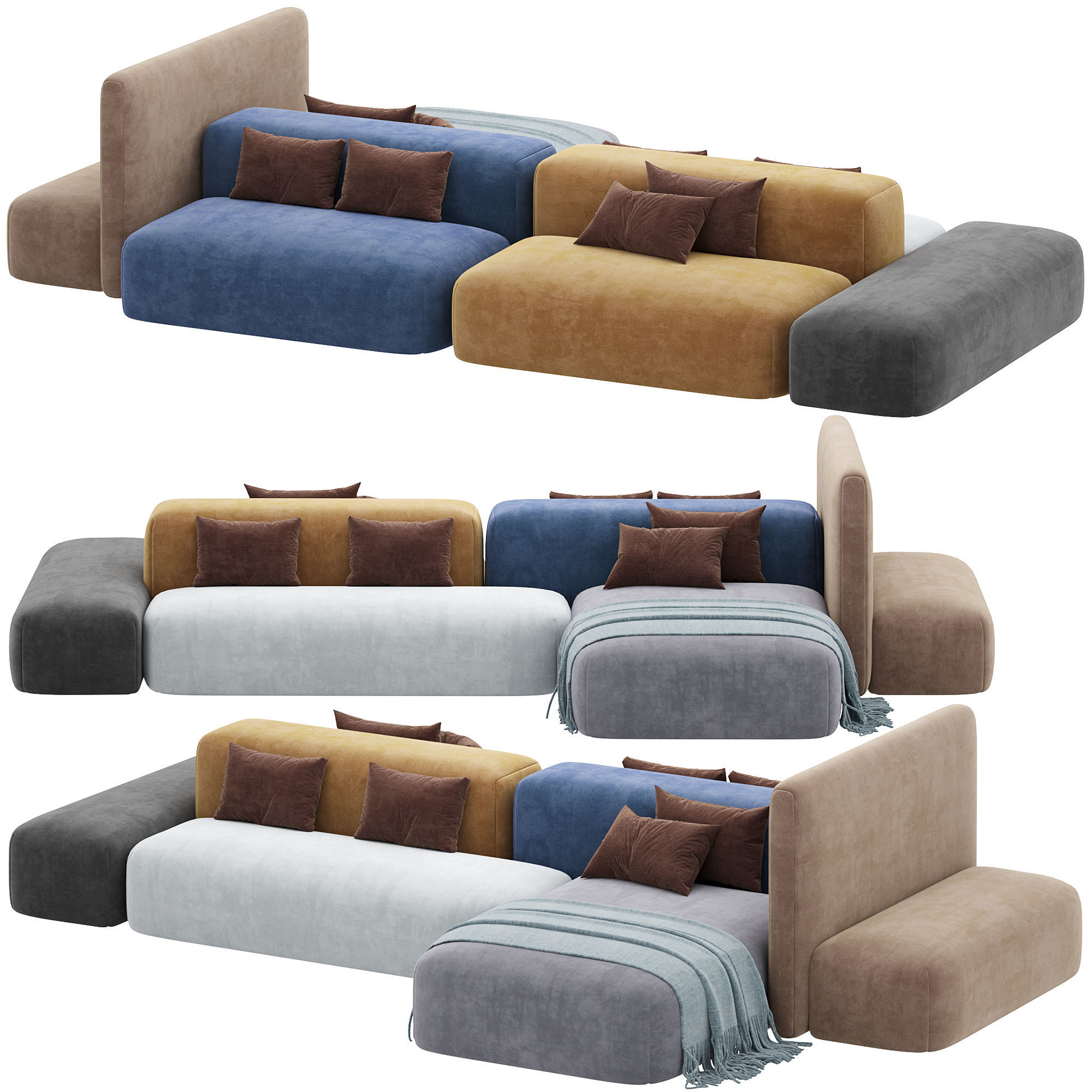 Fred Barry Sofa 3D model_1