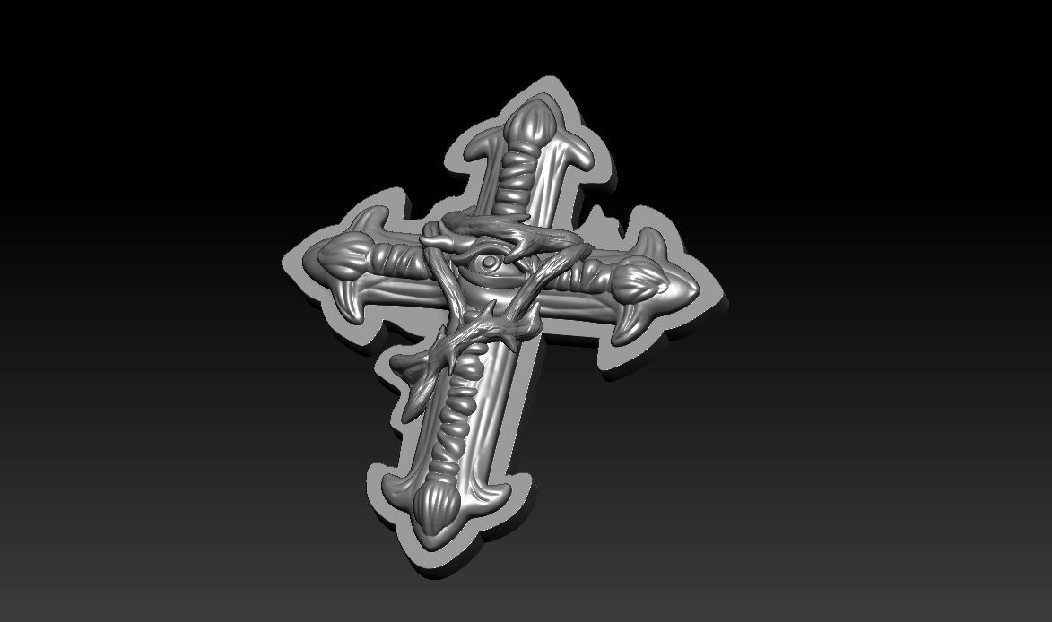 Cross Model 3D print model_4