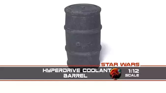 Hyperdrive Coolant Barrel 1-12 scale Blackseries  Free 3D print model