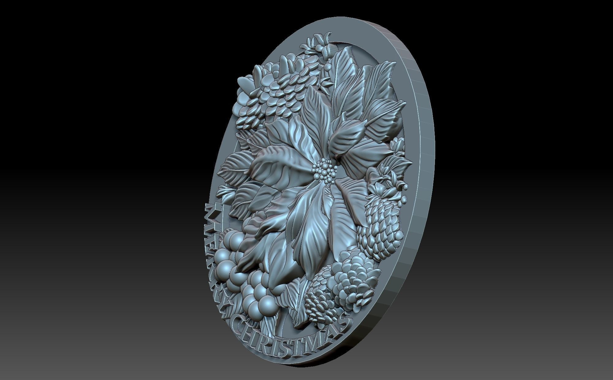 Christmas Flower 3D print model_3