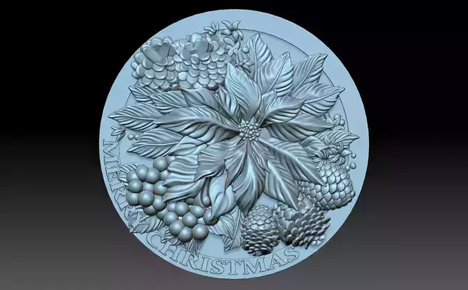 Christmas Flower 3D print model