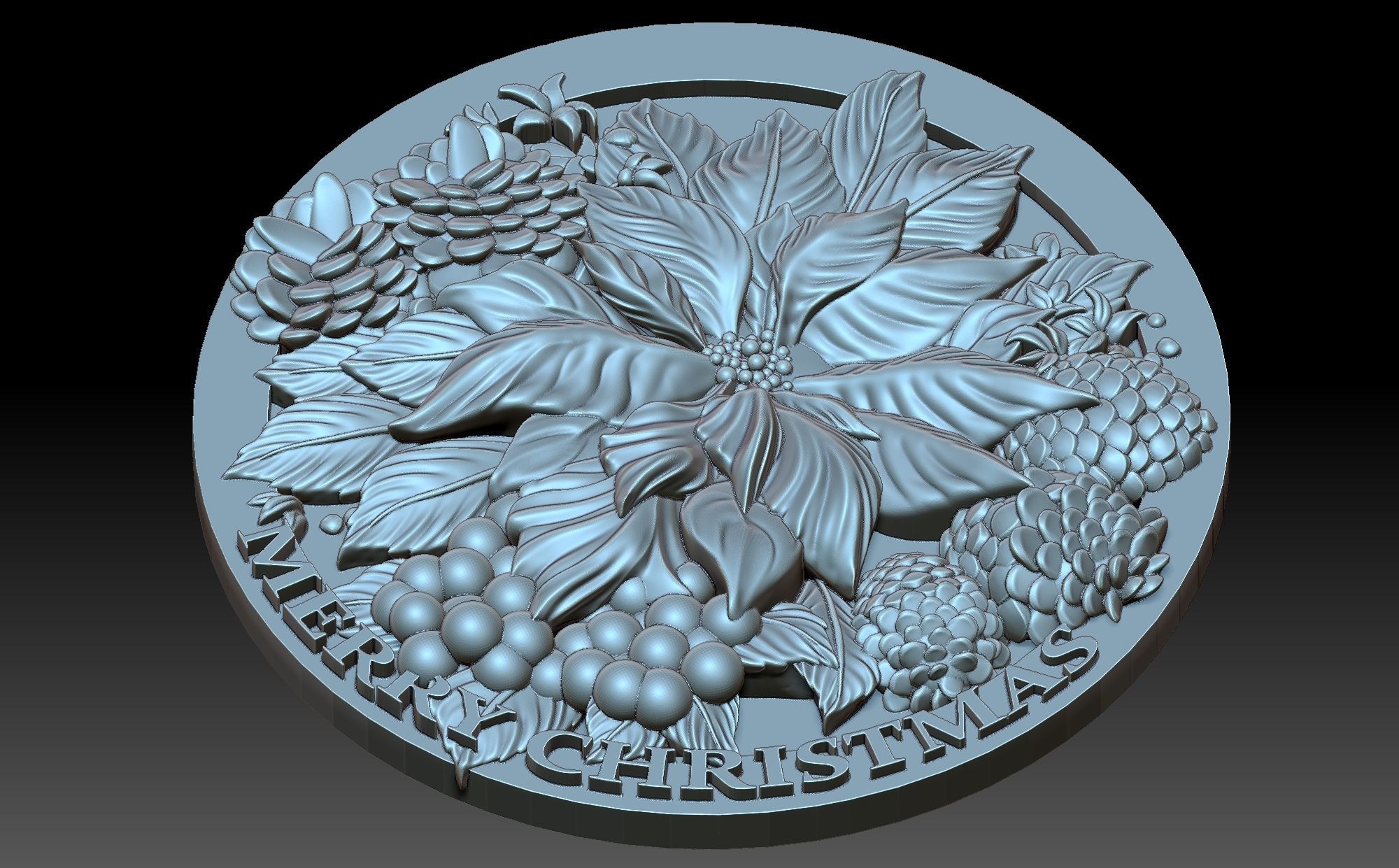 Christmas Flower 3D print model_4