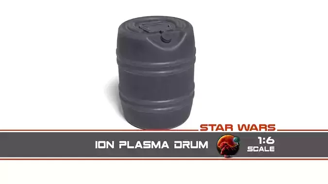 Ion Plasma Drum 1-6 scale Hottoys  3D print model Ion Plasma Drum 1-6 scale Hottoys  3D print model