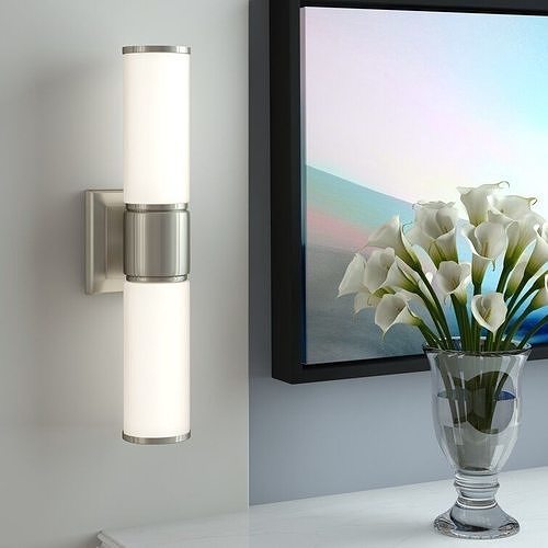 Baleria Steel Flush Mounted Sconce Free 3D model