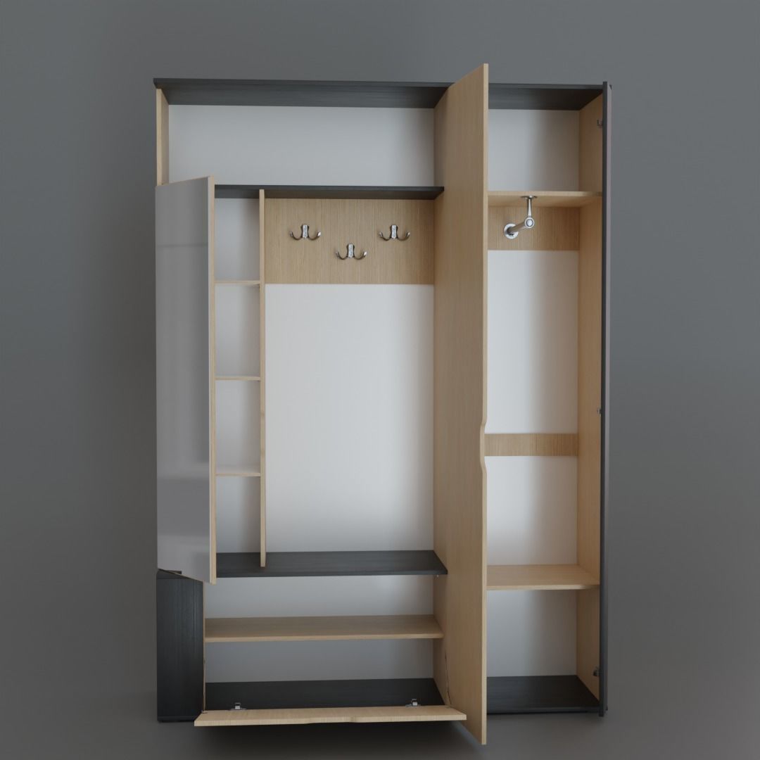 Wardrobe 3D model_1
