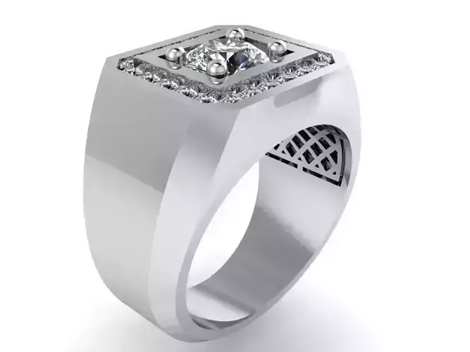 Octagonal Diamond Ring 1106