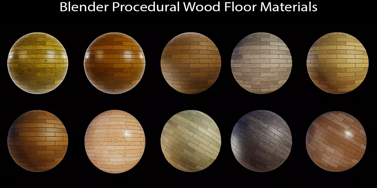 Blender Procedural Wood Floor Materials Texture_0
