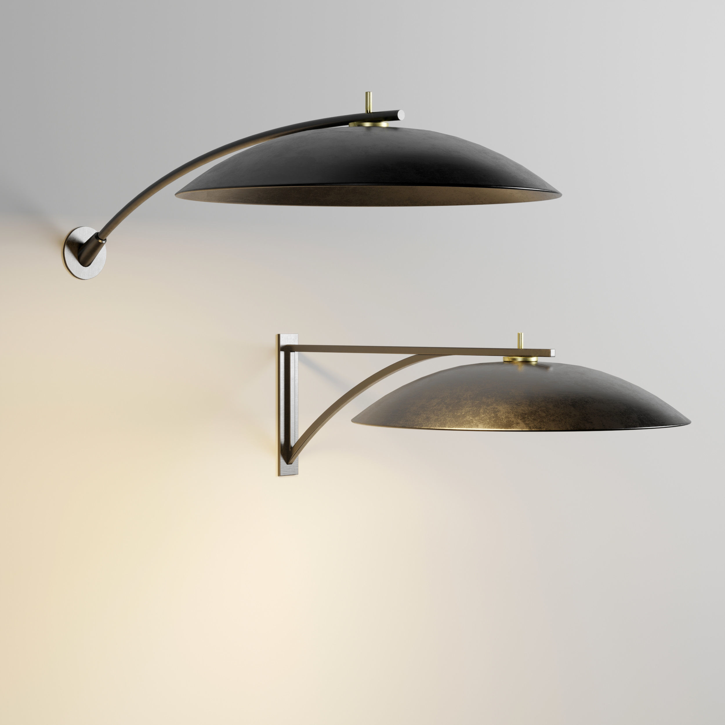 Saya Rakumba Wall Lamp Low-poly 3D model_4