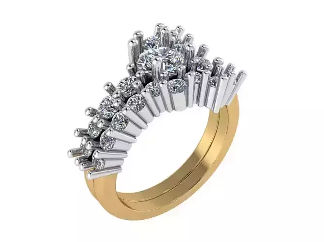 Diamond Ring Set 1123 3D print model