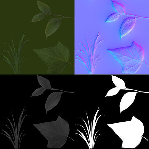 Fantasy tree Low-poly 3D model