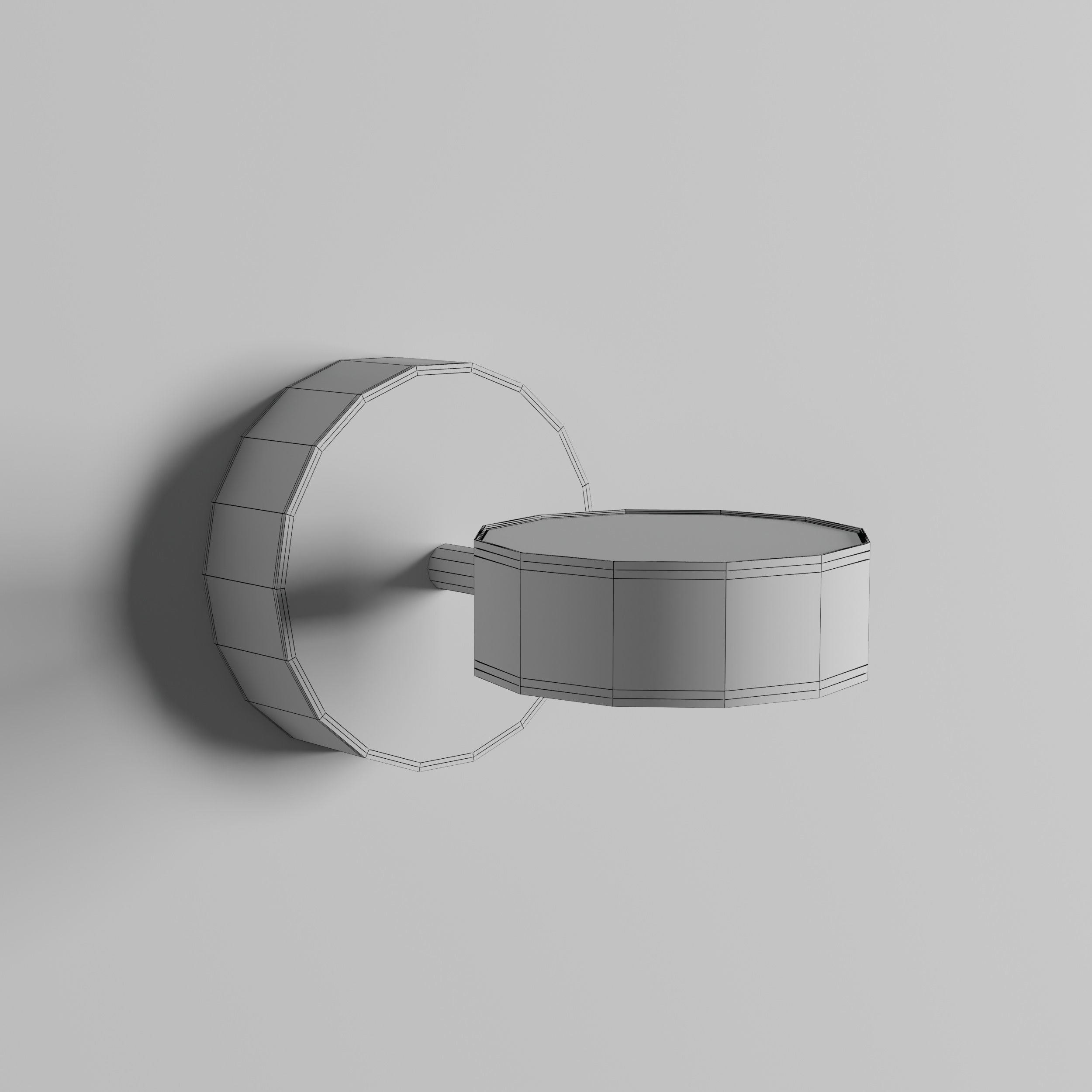 wall sconce by giopato coombes Low-poly 3D model_5