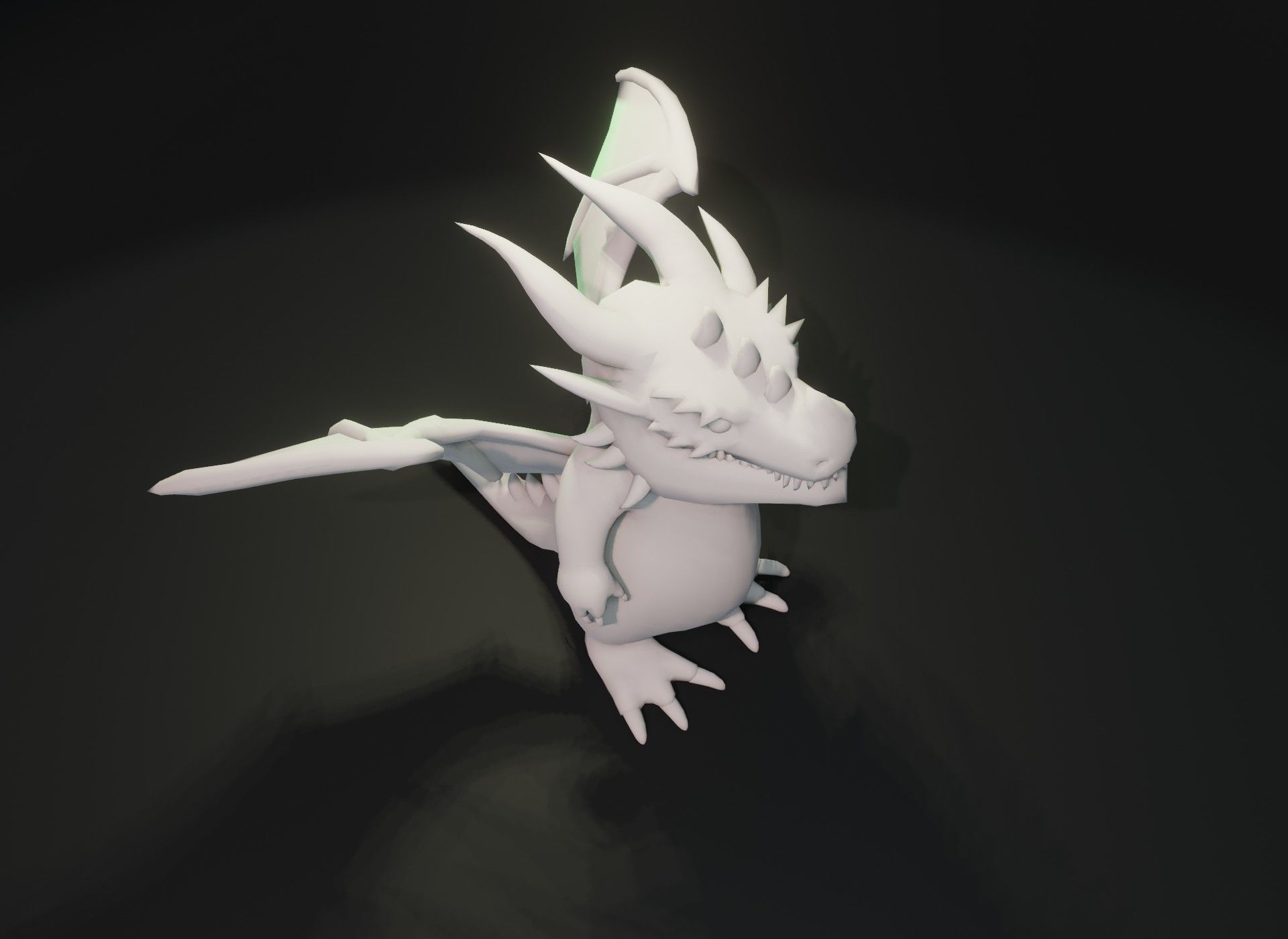 3D model Cartoon Dragon Animated and Rigged Base Mesh 3D Model VR / AR ...