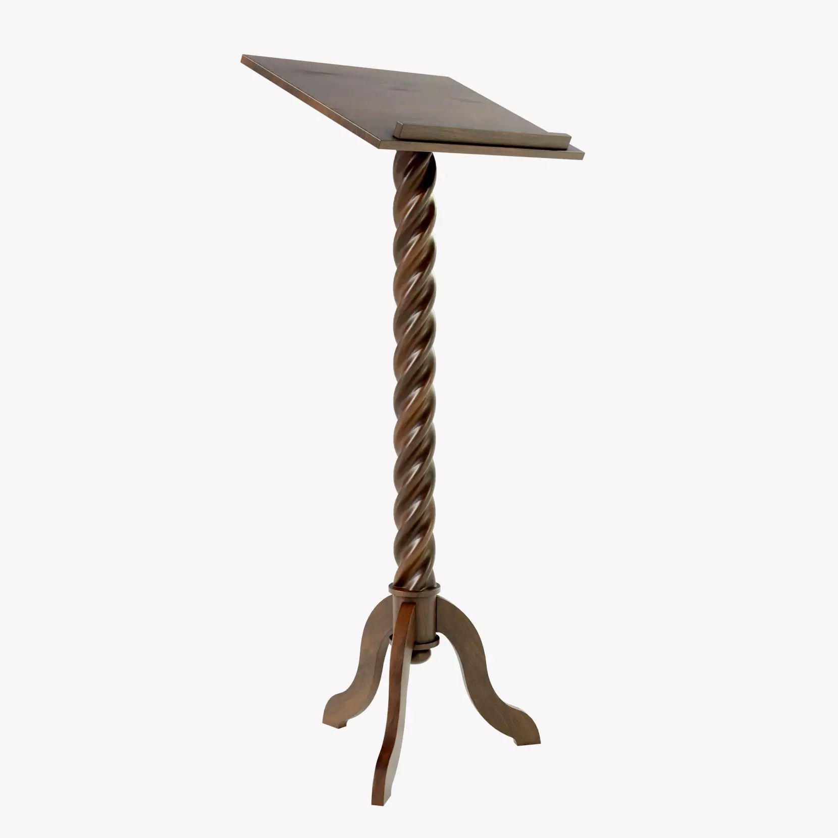Wooden Lectern 3D model