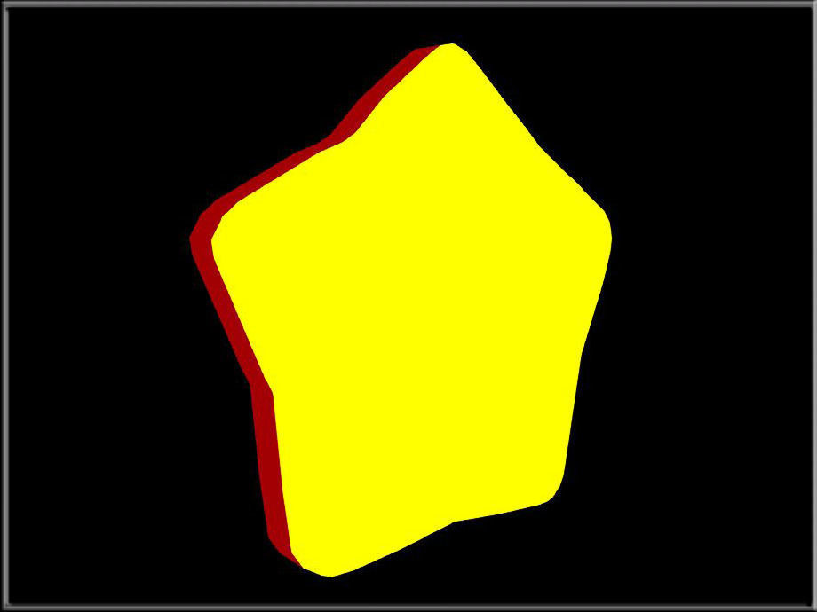 Star shaped Lemon Low-poly 3D model_3