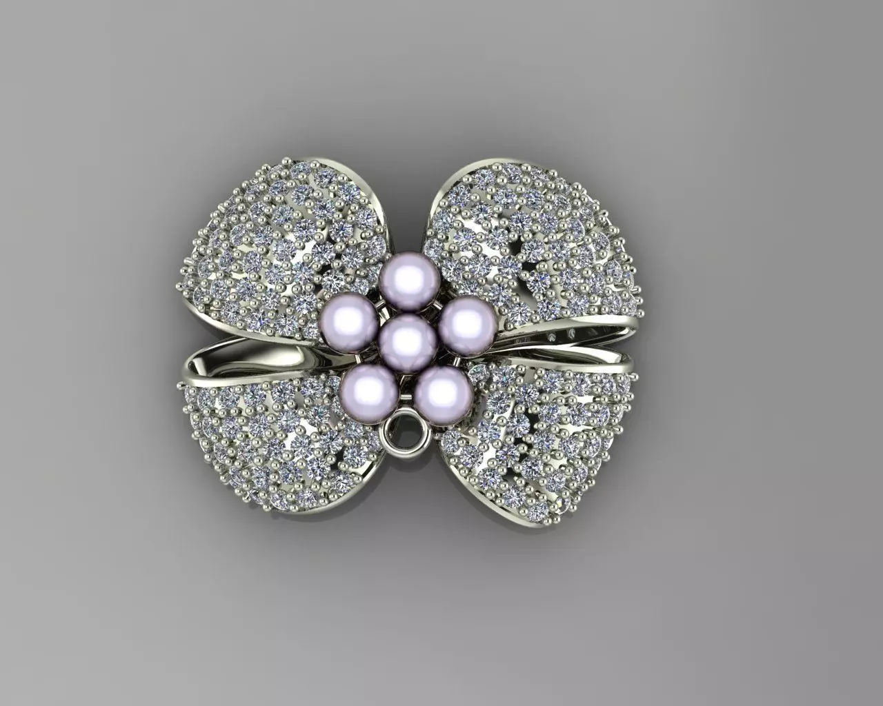 Bow tie pendant 3D print model