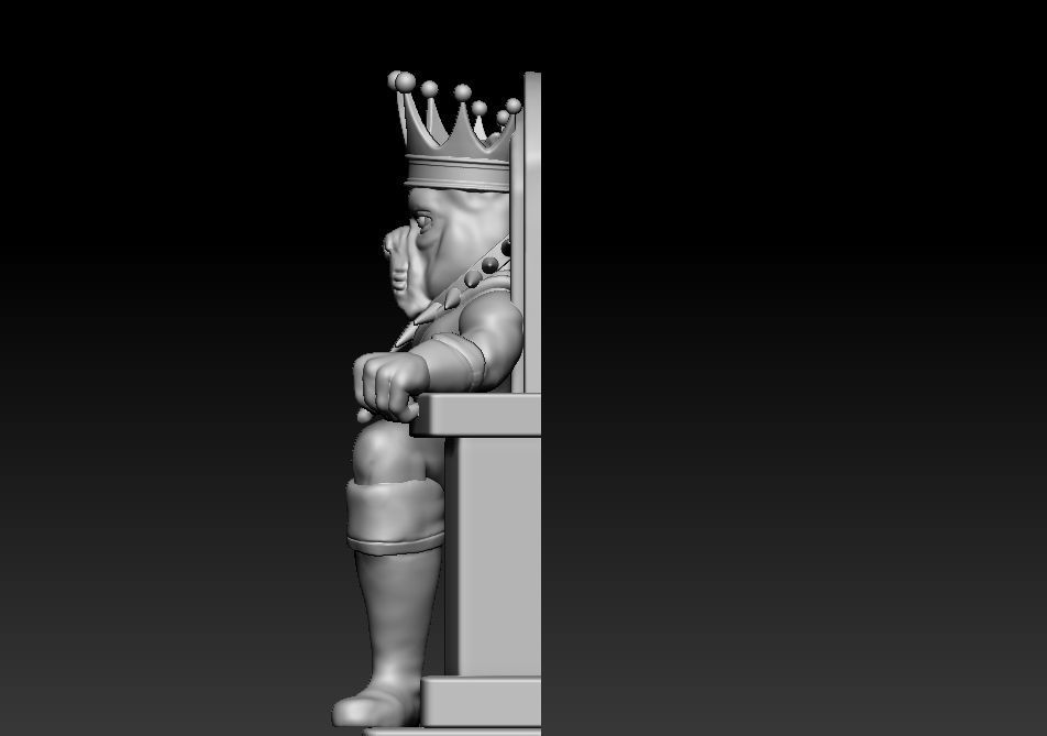 King Bully Pendant 3D print model_4