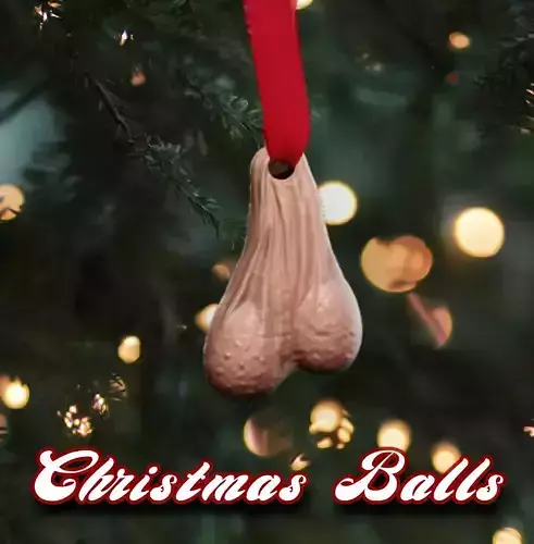 Christmas balls 3D print model